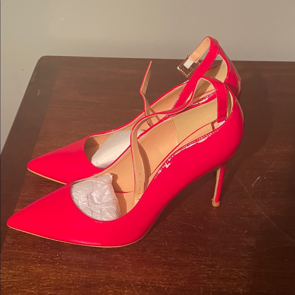 NWOT Elegant Red Stiletto Heels